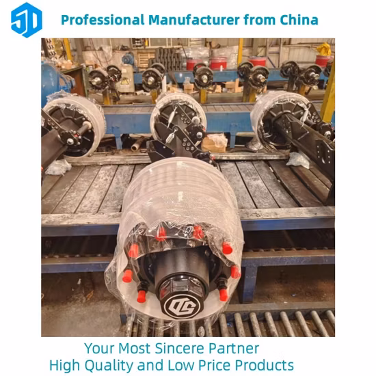 Essieu BPW de type allemand, essieu de tambour intérieur de 1850 mm, 16t pour semi-remorque