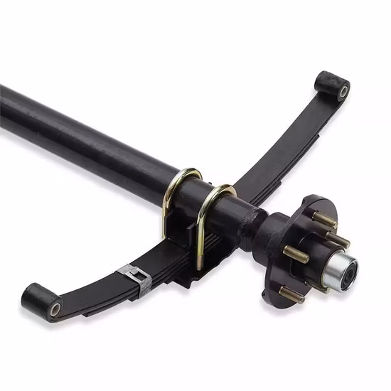 Essieu de pièces de remorque de bateau, petite remorque utilitaire ronde solide de 3500 Lb avec moyeu de renvoi à motif de boulon 5 sur 4.5