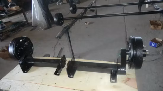 La petite remorque partie le demi-essieu d'essieu de torsion de 2000 kg avec frein à tambour électrique
